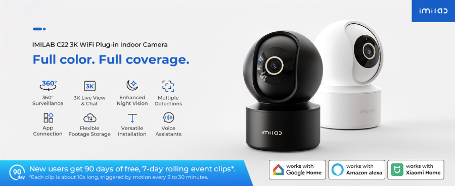 Xiaomi IMILAB C22 3K WiFi Plug-in Indoor Camera CMSXJ60A